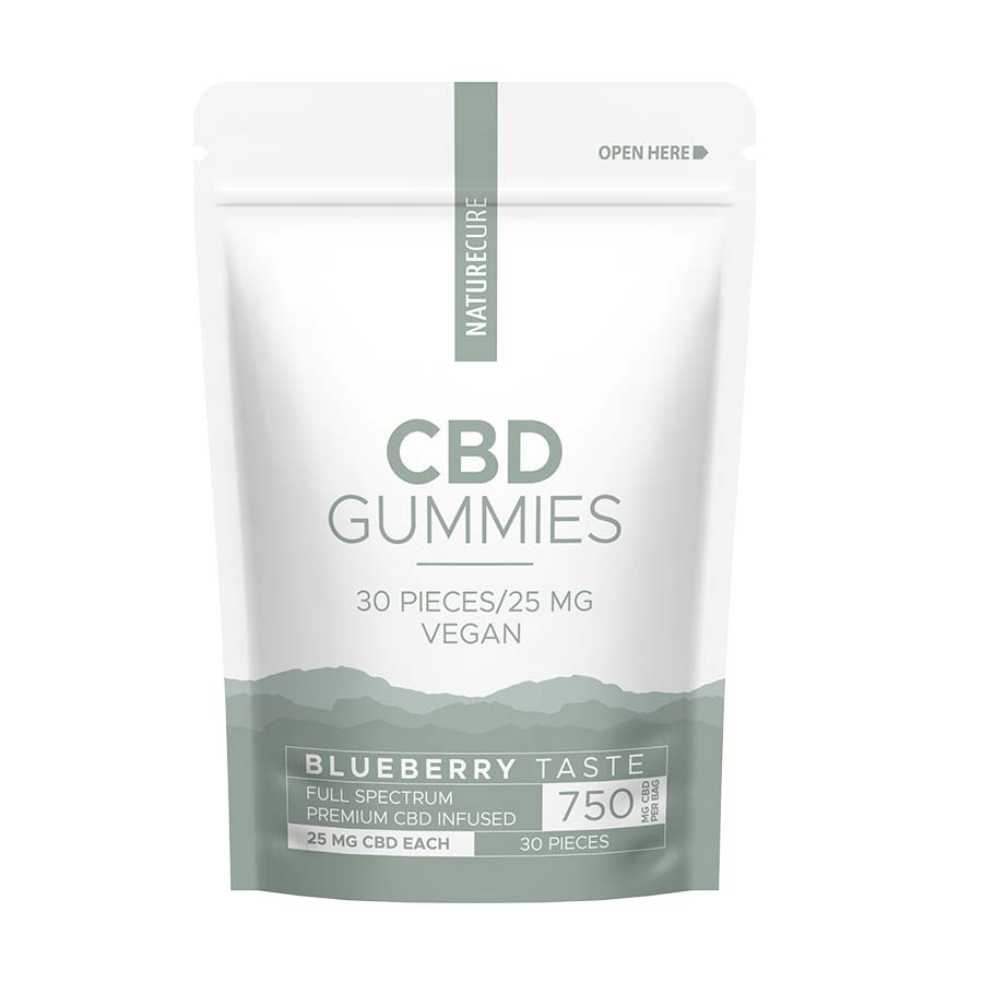 CBD Blueberry Gummies - Vegan - Nature Cure Retail