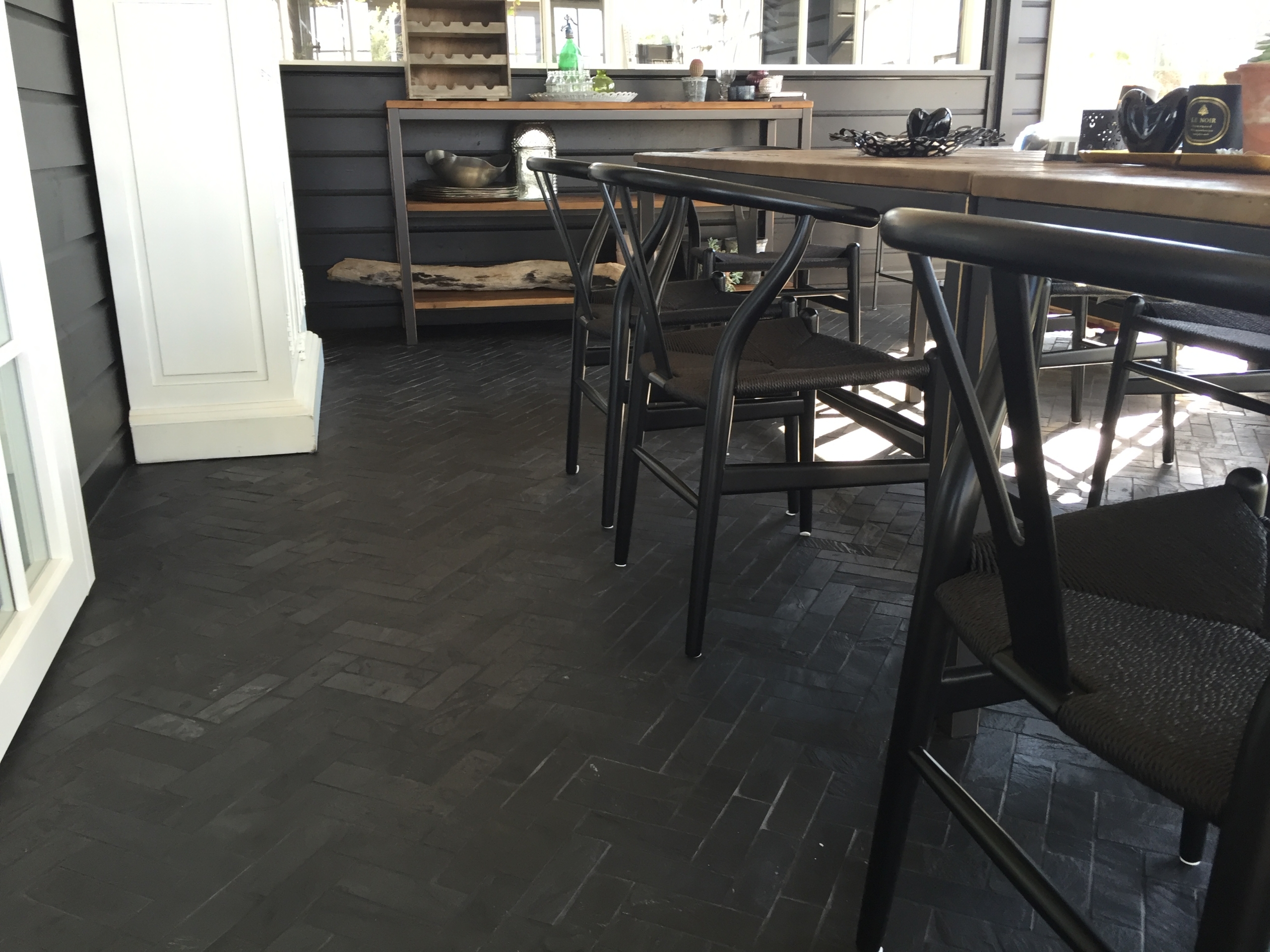 Skifer parquet gulv shanghai black