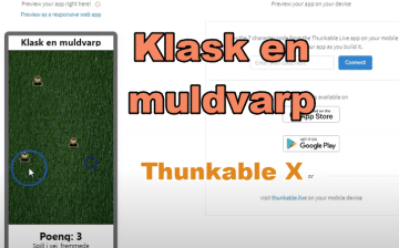 Thunkable X: Klask en muldvarp, fra 2021