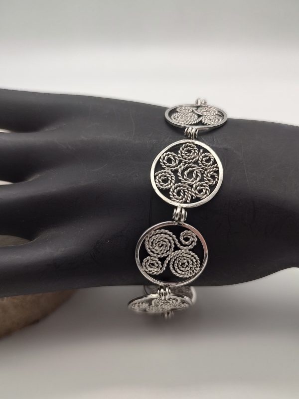 Zilveren armband, filigraan, handgemaakt.