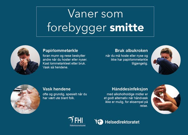 Viktig info om forskjellige ting i koronakrisen