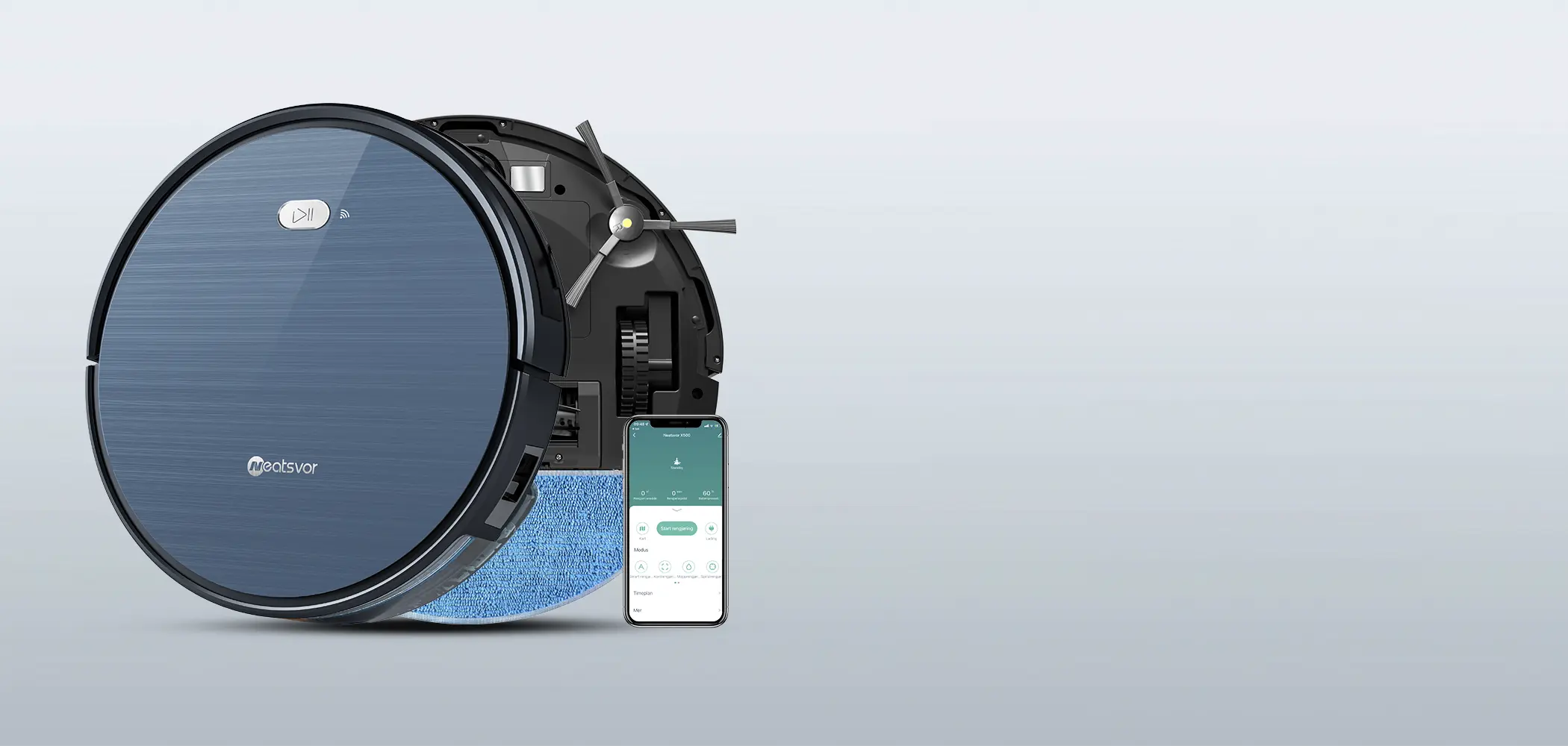 Neatsvor X500 Robotdammsugare (BÄSTA PRIS) Inklusive diskho och mopp