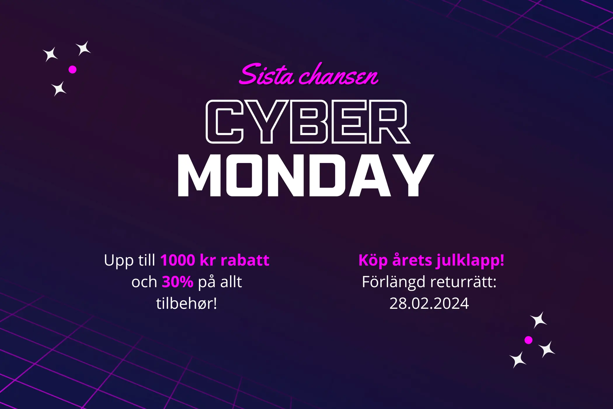 Neatsvor Sverige Cyber Monday Deskop