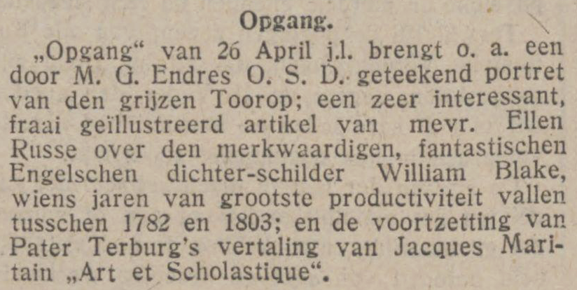 Opgang 1924.