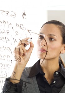 Woman Doing Calculations