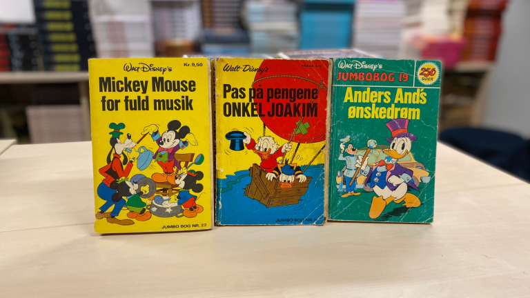 Jumbobøger med Anders and og Mickey Mouse