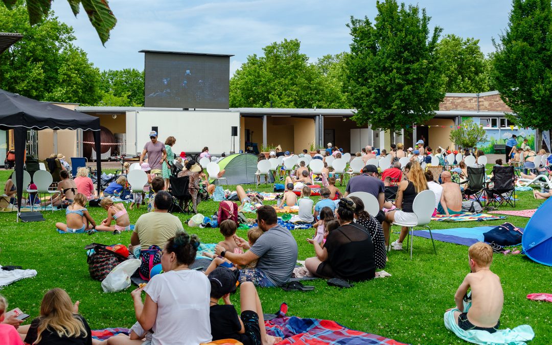 Openair Kino im Freibad