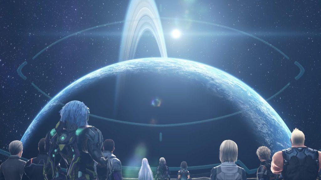 Xenoblade Chronicles X Party Looking At Planet