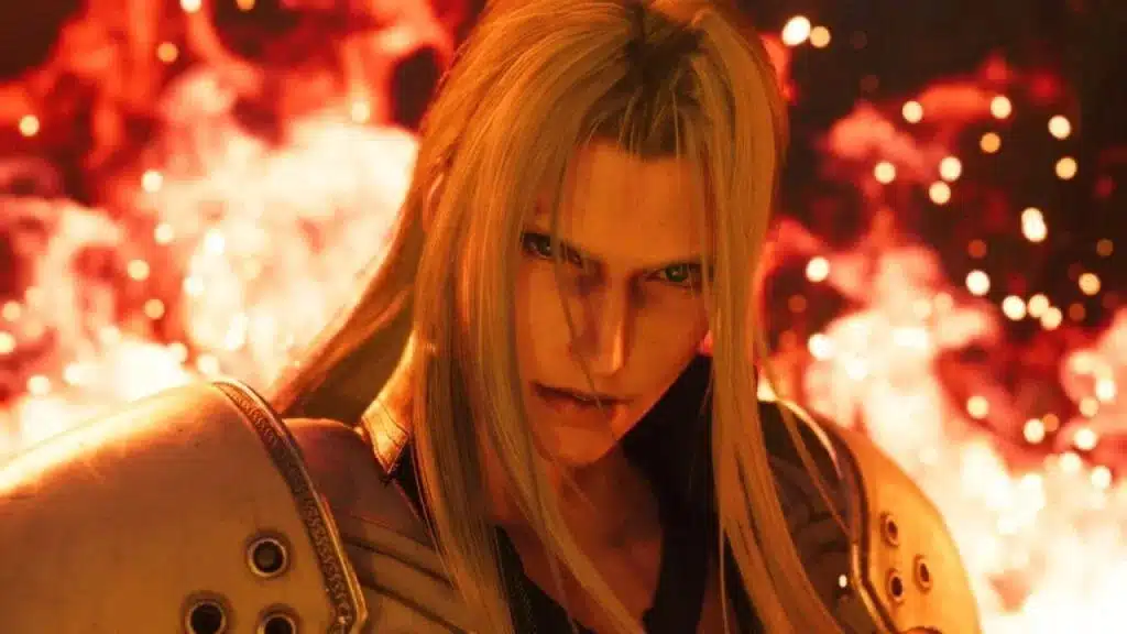 Final Fantasy 7 Rebirth Sephiroth Flames