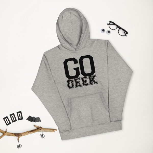 Go Geek Unisex Hoodie (Black) - Image 3