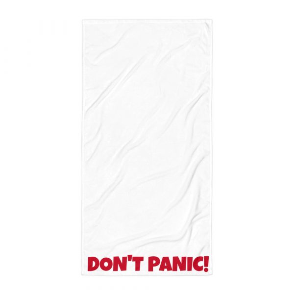 Don't Panic! Towel (White)