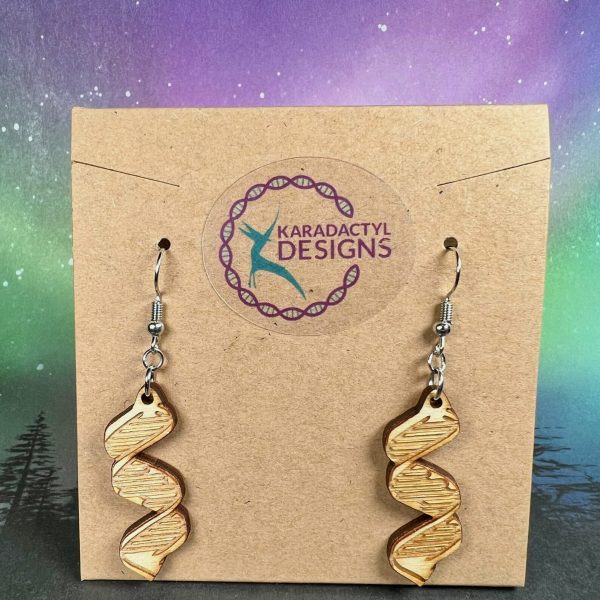 DNA - Wooden Earrings