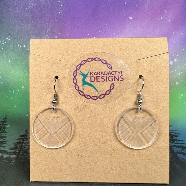 SHIELD - Clear Acrylic Earrings