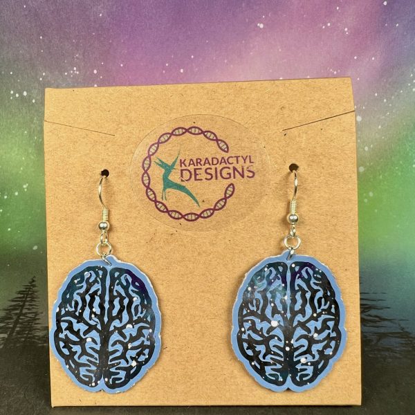 Galaxy Brains - Faux Leather Earrings