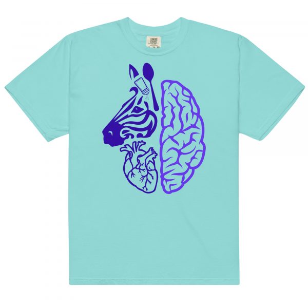 Spoonie Zebra T-Shirt (Purple Print) - Image 2