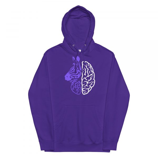 Spoonie Zebra Midweight Hoodie (Purple Print) - Image 11