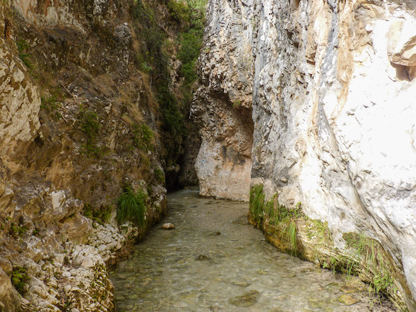 Nerja, rio Chiila, gorge