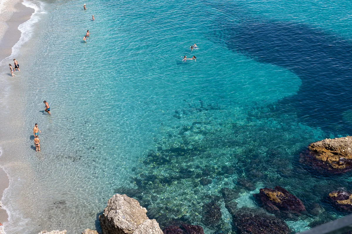 sea at Calahonda beach, Nerja