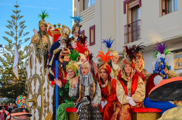 Three Kings in Nerja, Spain