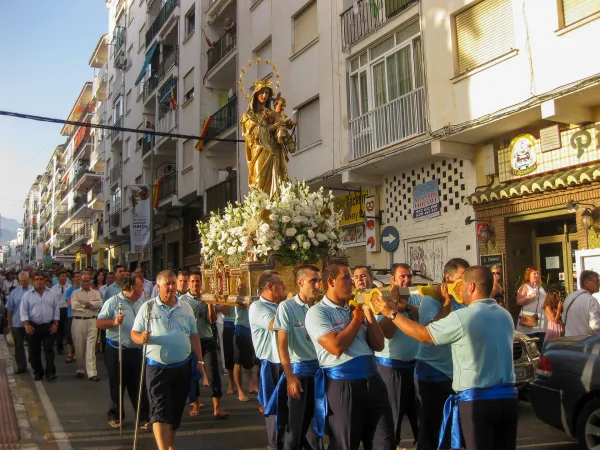 Procession, La Virgen del Carmen, Nerja