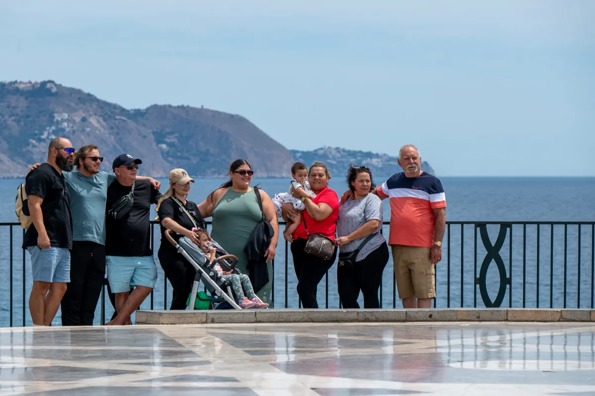 group photo, Balcon de Europa, Nerja