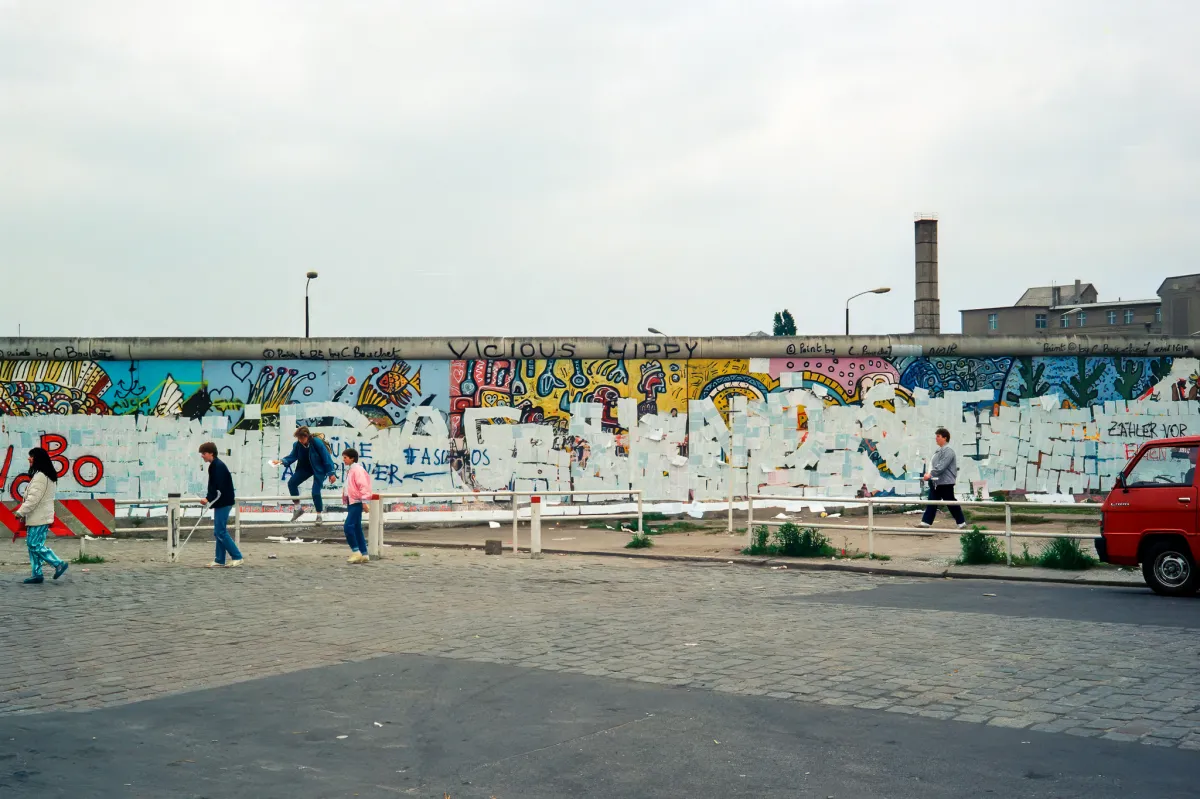 Berlin Wall and graffiti