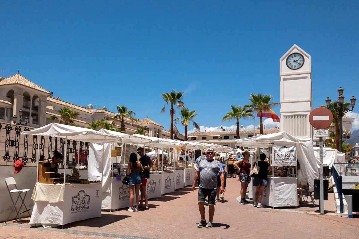 weekend market, Nerja