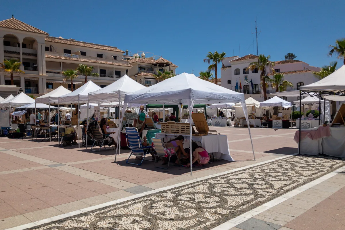 Nerja, weekend market