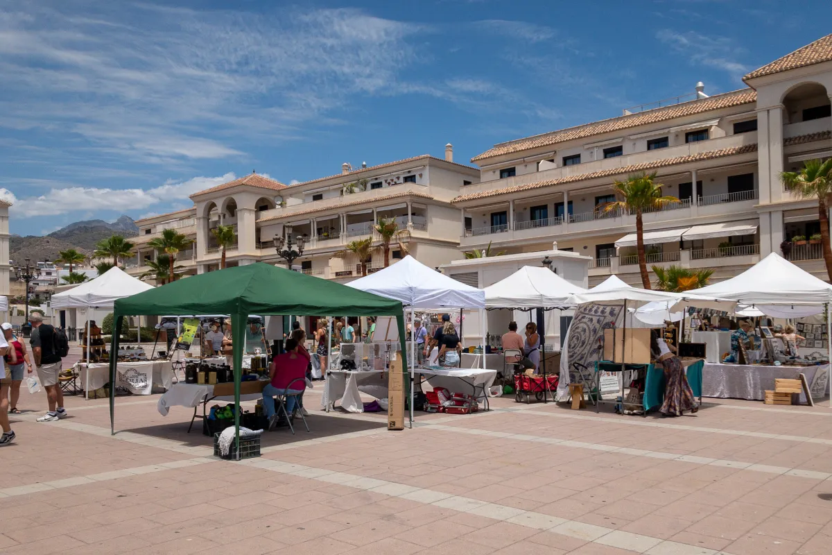 weekend market in Nerja