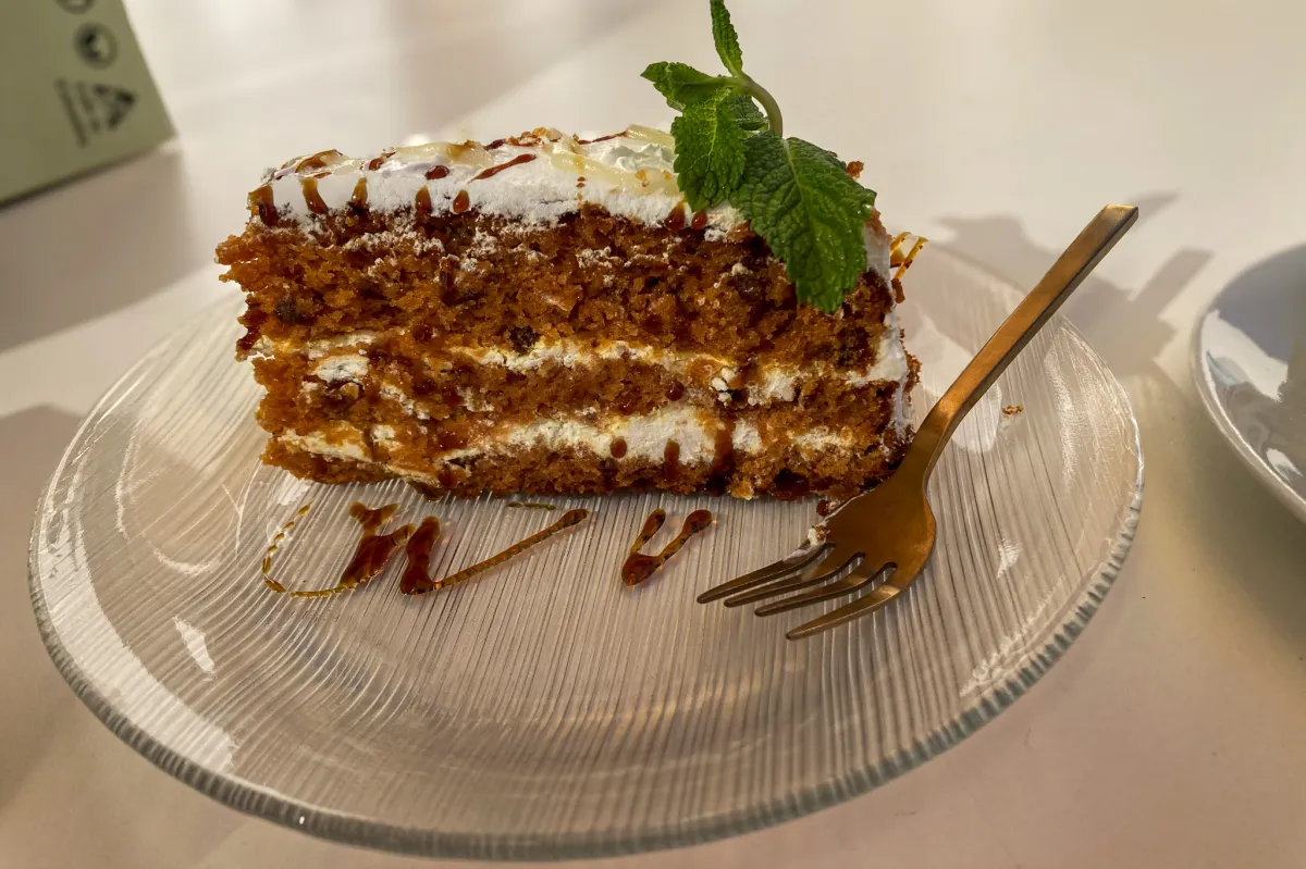 carrot cake at Inita, Nerja