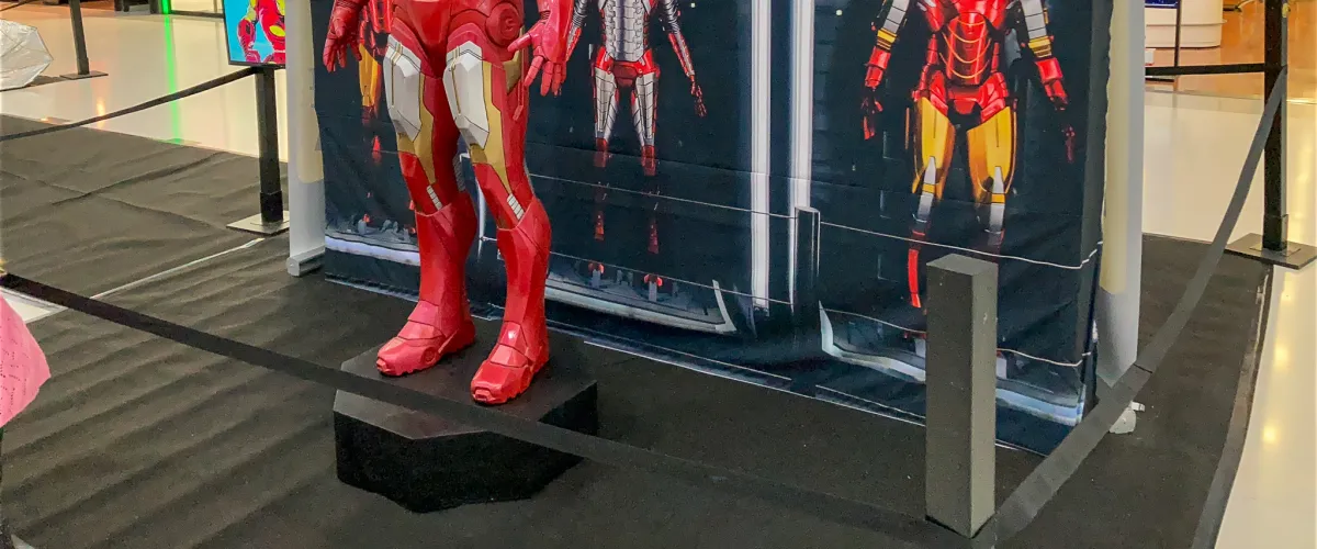 Iron Man's knees