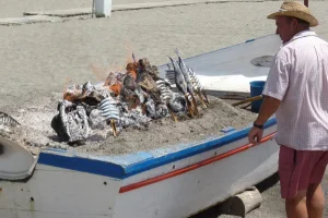 sardine boat, beach