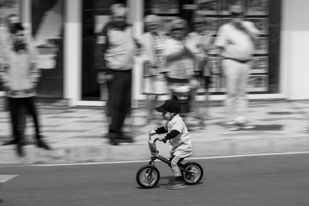 bicycle, bw, slow shutter 4