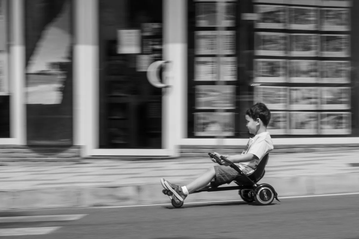 bicycle, bw, slow shutter 5