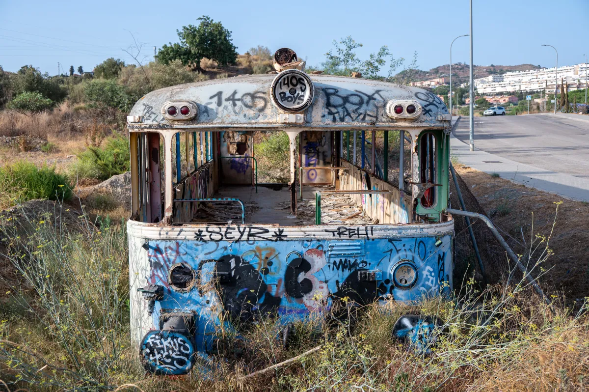 Old Railway carriage in Torre de Benagalbón