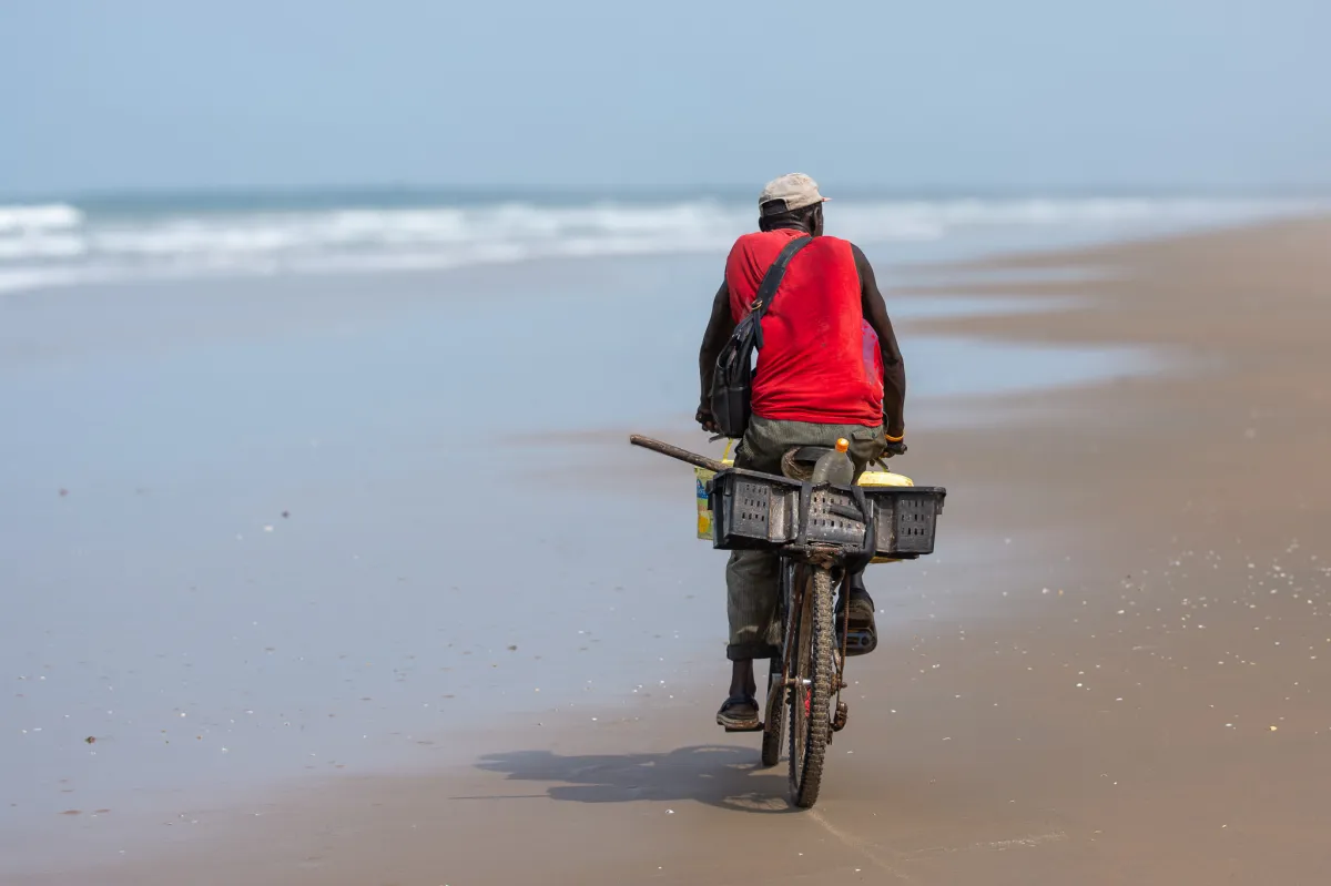 bike on beach