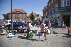 Kræmmermarked i midtbyen - folkedansere på torvet - 2. juni 2018