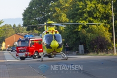 Mand fastklemt under fjernvarmerør - 15. august 2018 Billund