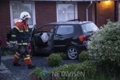 Bil kørt ind i hus - Bekkasinvej Grindsted 23. maj 2018