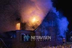 Hus brænder Grindstedvej SdrOmme - 9. aprilr 2019