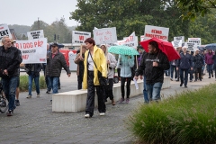 Demonstration mod lukning af mødestedet - Grindsted 2. oktober 2023