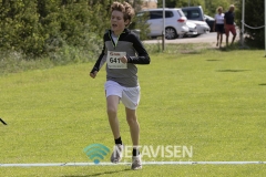 Første løber i mål fra 2 km ruten: Lucas  Lyngskov Kristensen der løb turen på 10:44 - Foto: René Lind Gammelmark