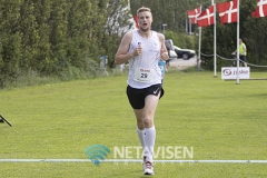 Anden løber i mål på 7.5 km ruten, Heino Aaling der løb ruten på 26:15 - Foto: René Lind Gammelmark