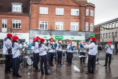 FDF Orkestret spiller julemusik på torvet i Grindsted den 9.december 2017