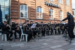 Grindsted Festuge - Horsens Politiorkester spiller på torvet 1. september 2017