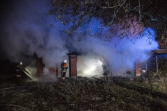 Brand i garage - Vejle Landevej 28. august 2018 kl. 01.05
