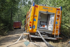 Brand i Lundgård Plantage mellem Donslund og Stenderup