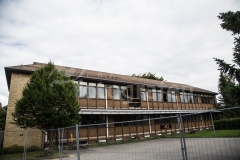Nedbrydning af Nordre Skole Gul bygning Grindsted 27-08-2017