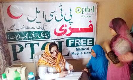 PTCL sets up Free Medical Camp at Rawat Village near Murree