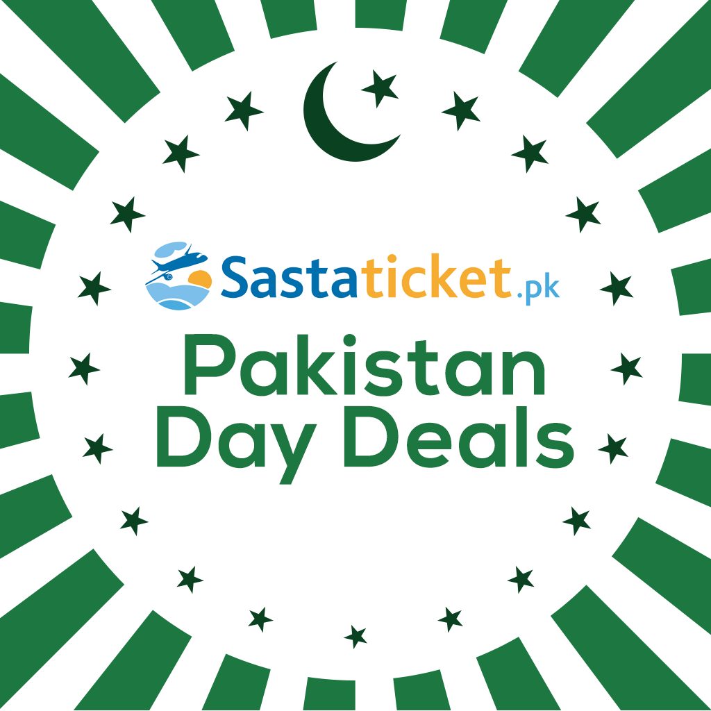 Zealous Discounts Announces by Sastaticket.pk on Pakistan's Day